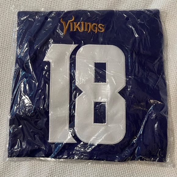 Minnesota MN Vikings NFL Jersey NWT - Women’s Small Jefferson 18 - Picture 8 of 10